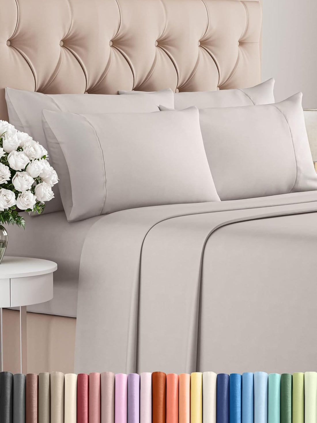 Queen 6PC Ultra Soft Sheet Set – White