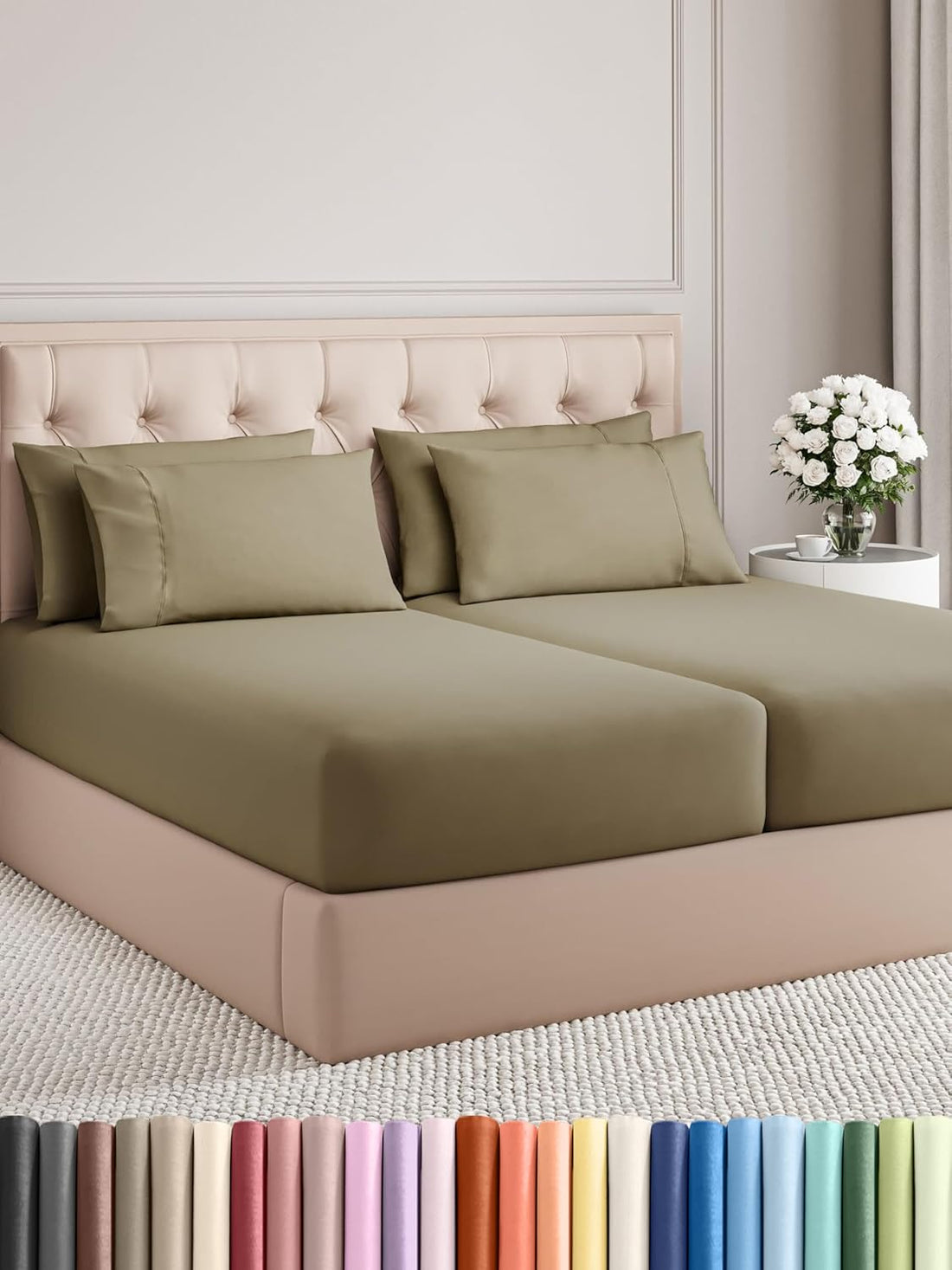 Queen 6PC Ultra Soft Sheet Set – White