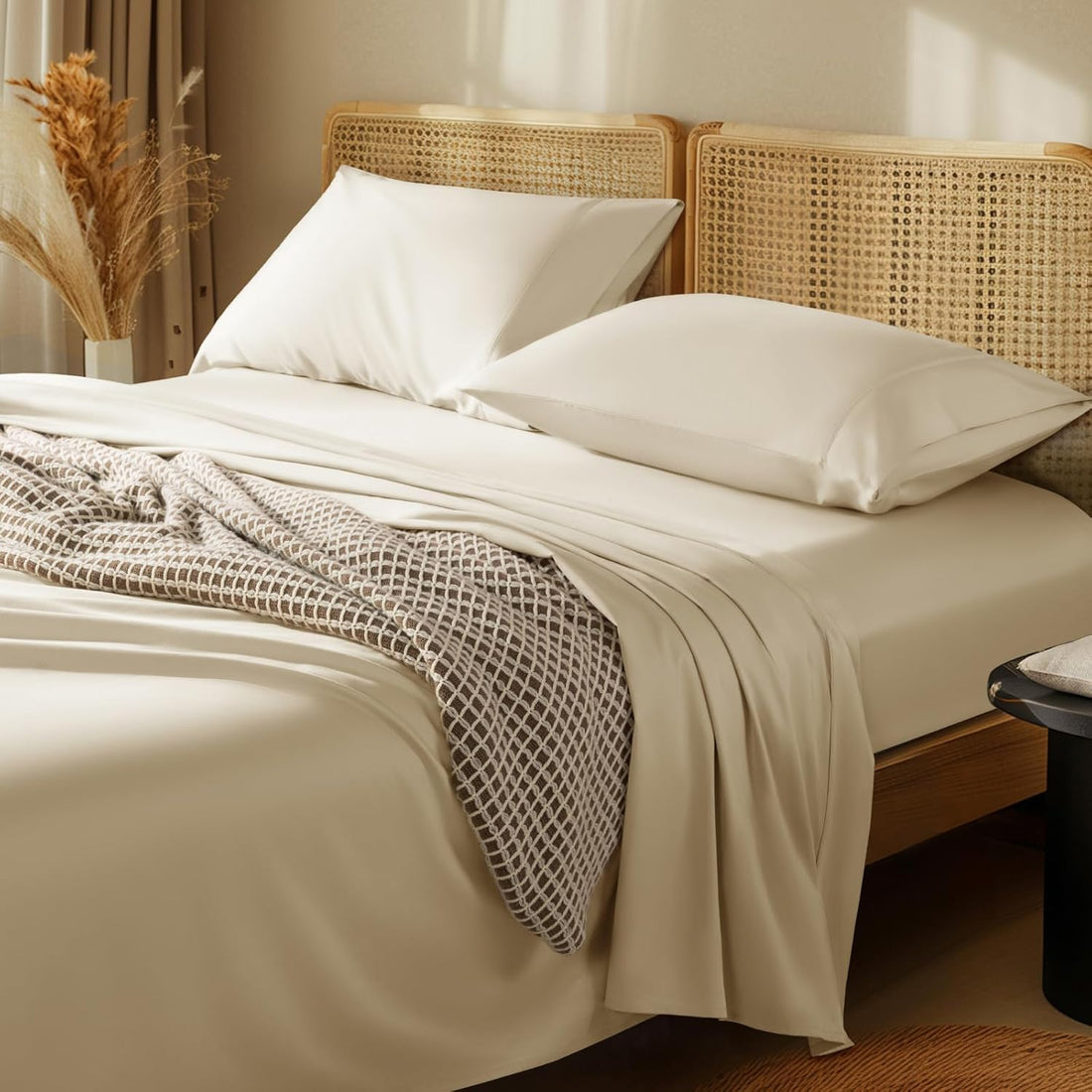 LBRO2M Egyptian Cotton Sheet Set – Queen, White