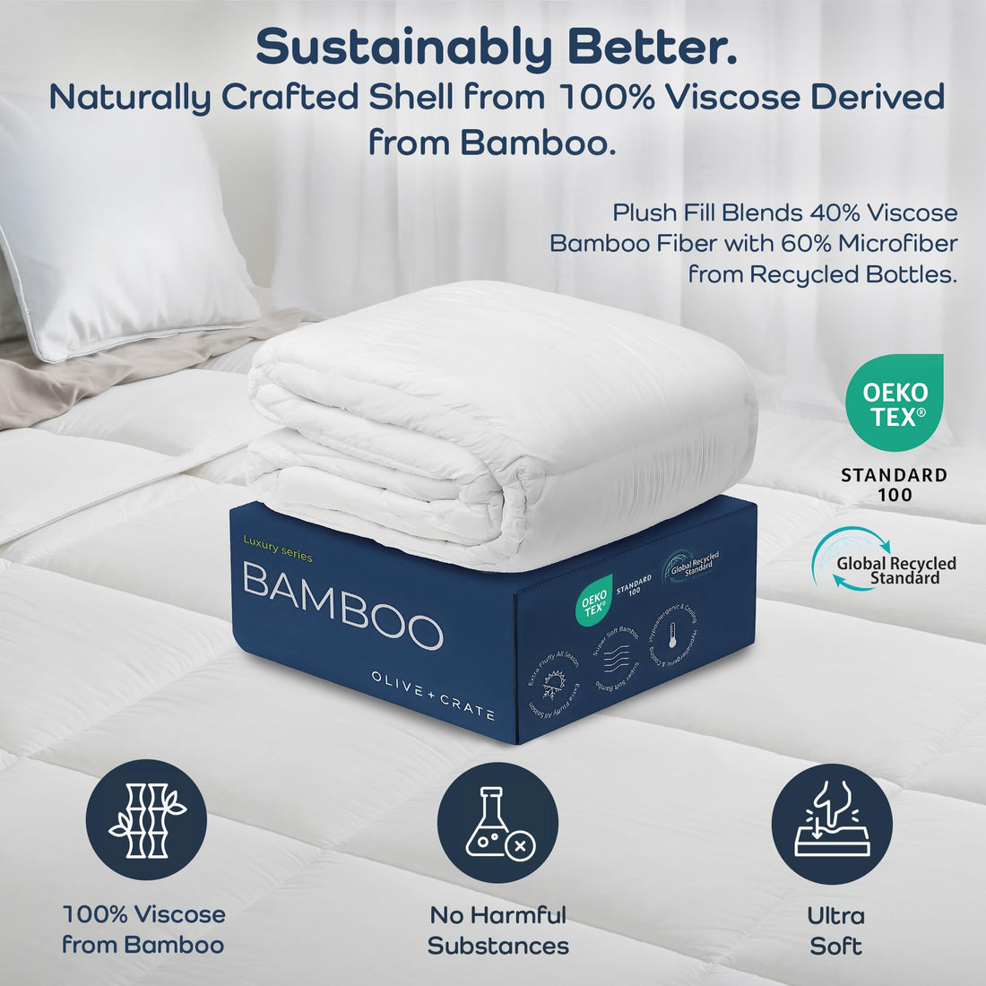 Olive + Crate Bamboo Comforter – King