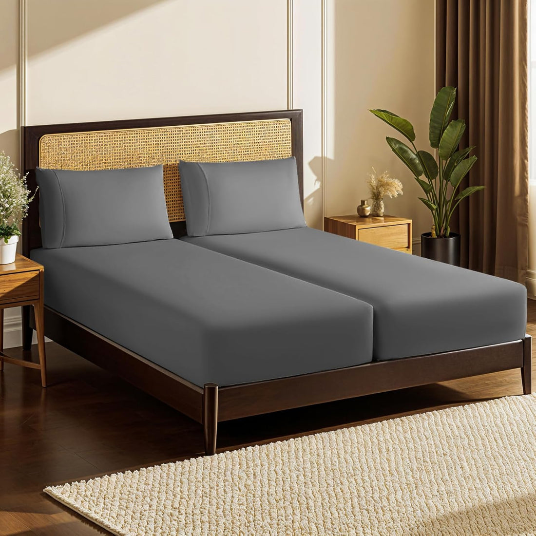 LBRO2M Egyptian Cotton Sheet Set – Queen, White