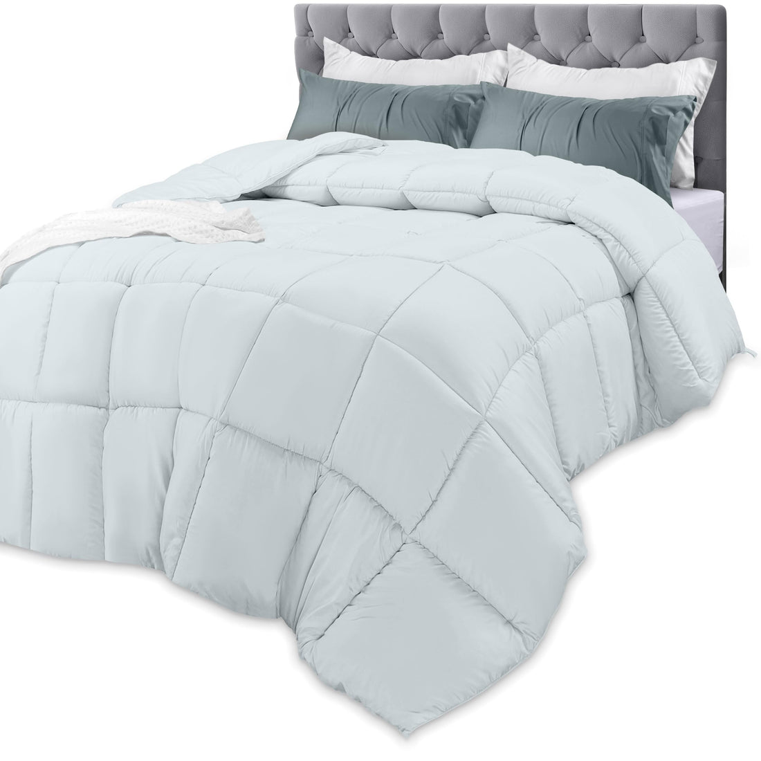 Utopia Queen Comforter – White Down Alternative