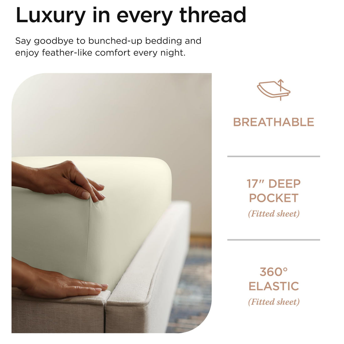 Threadmill Supima Cotton Sheet Set – Queen, White