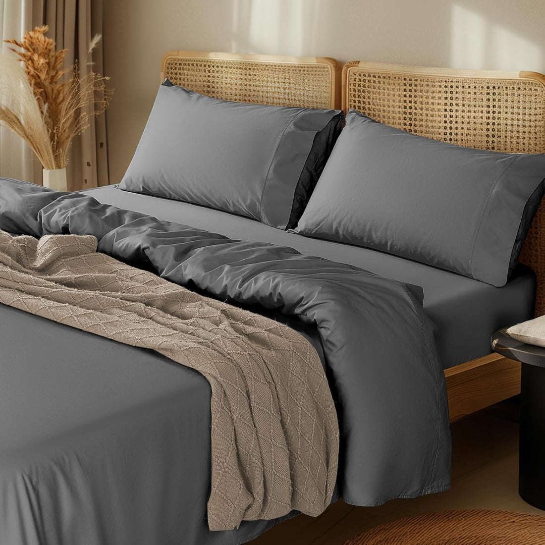 LBRO2M Egyptian Cotton Sheet Set – Queen, White