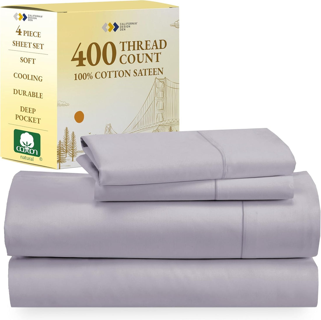 California Design Den Queen Sheets – 400 TC