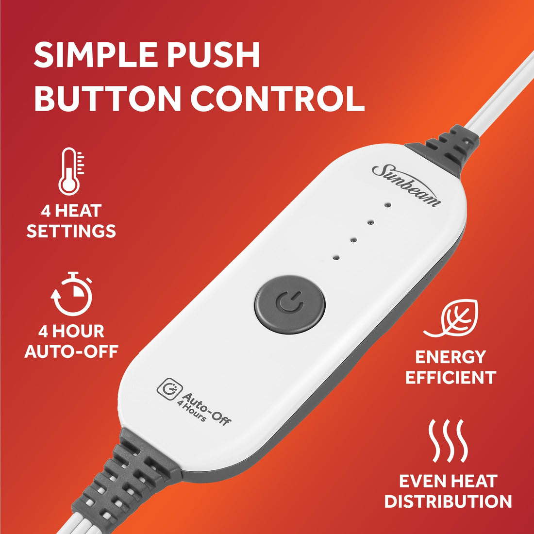 Sunbeam Electric Blanket – Full Mushroom