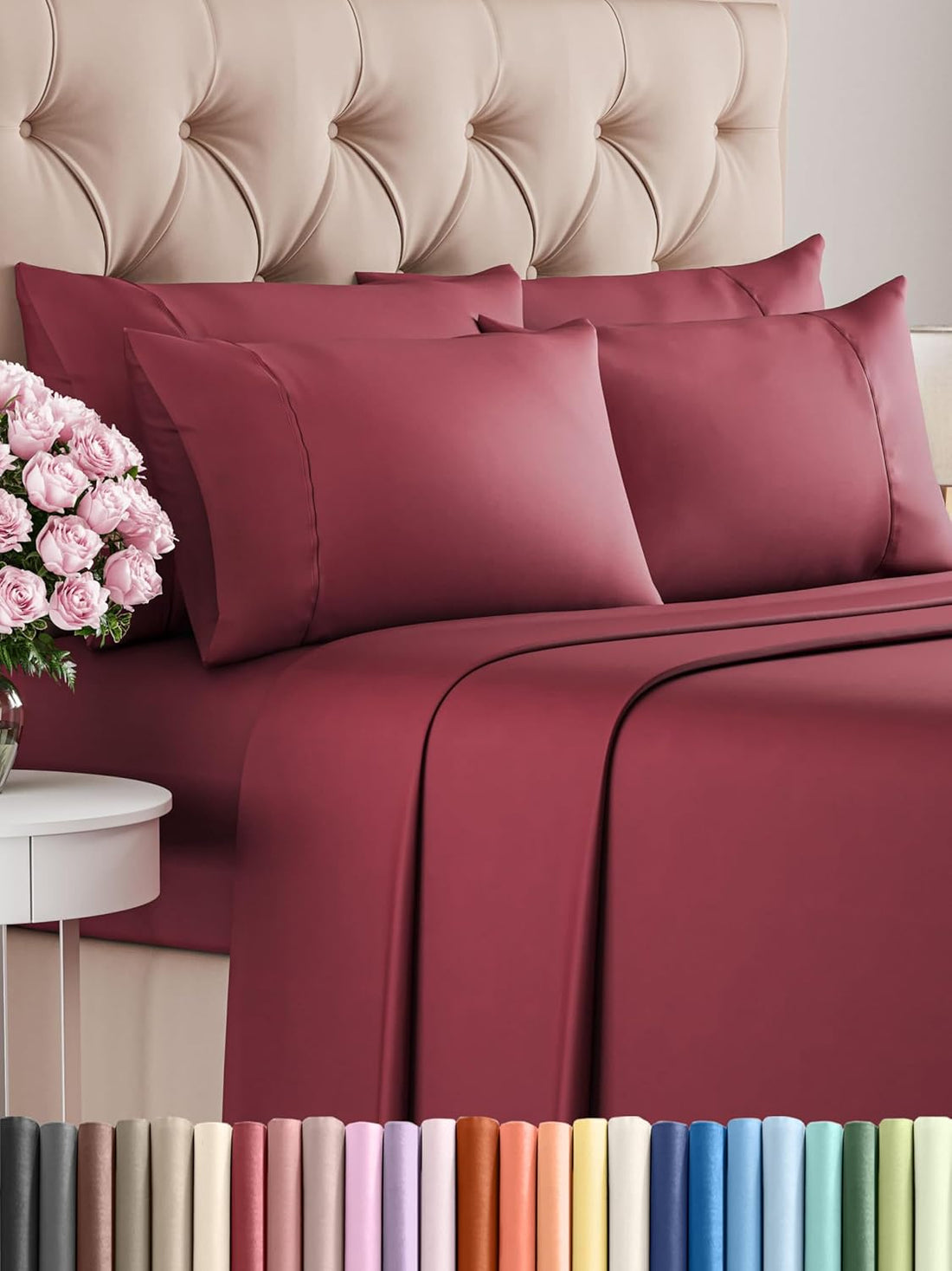 Queen 6PC Ultra Soft Sheet Set – White