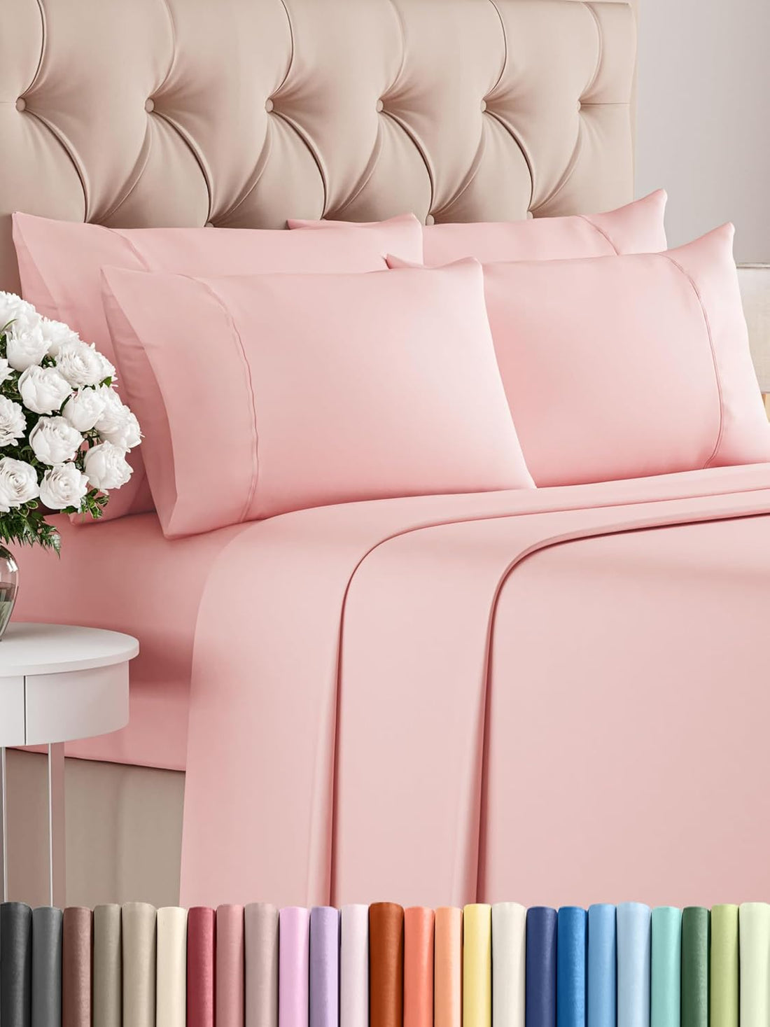 Queen 6PC Ultra Soft Sheet Set – White