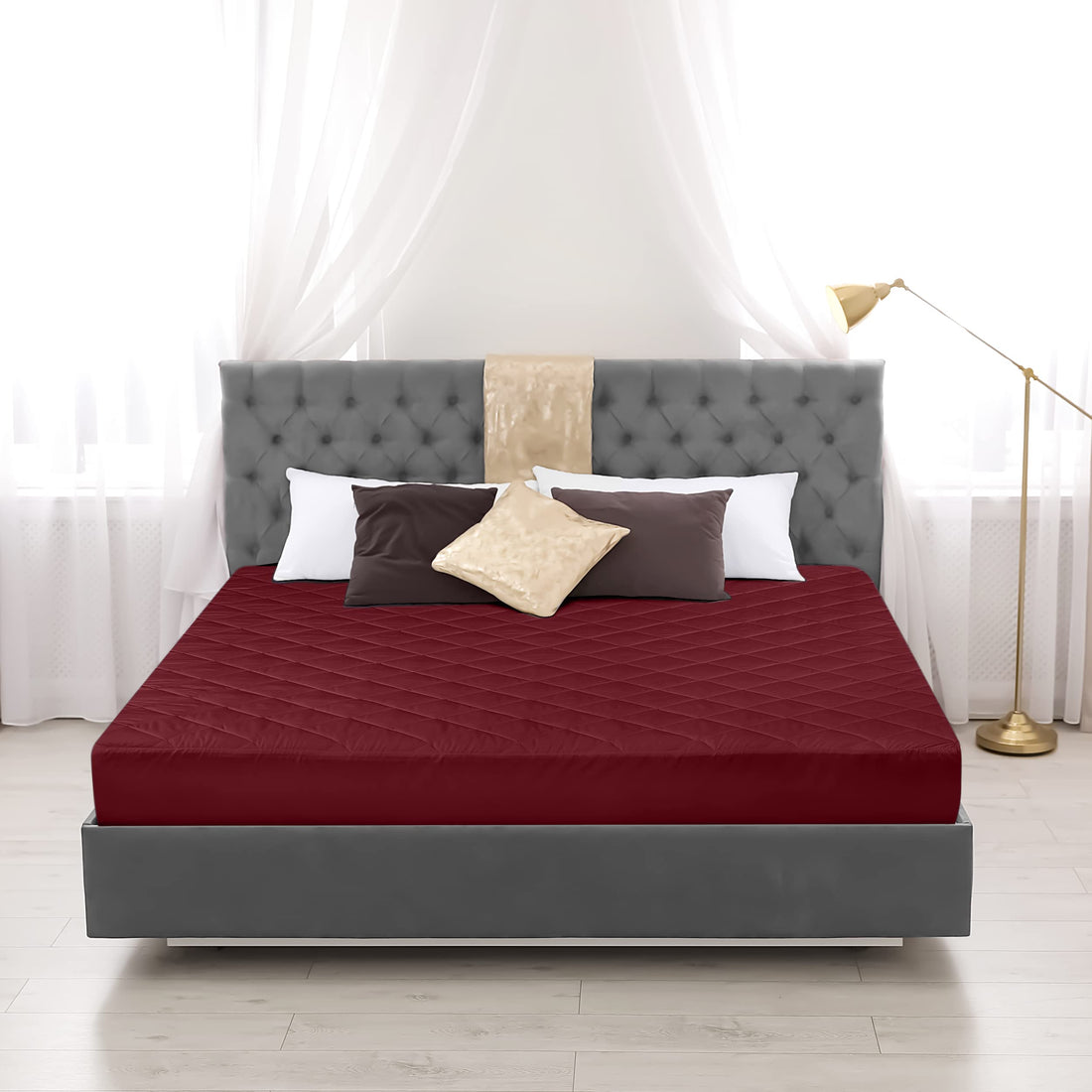 Utopia Quilted Mattress Pad – Queen, White