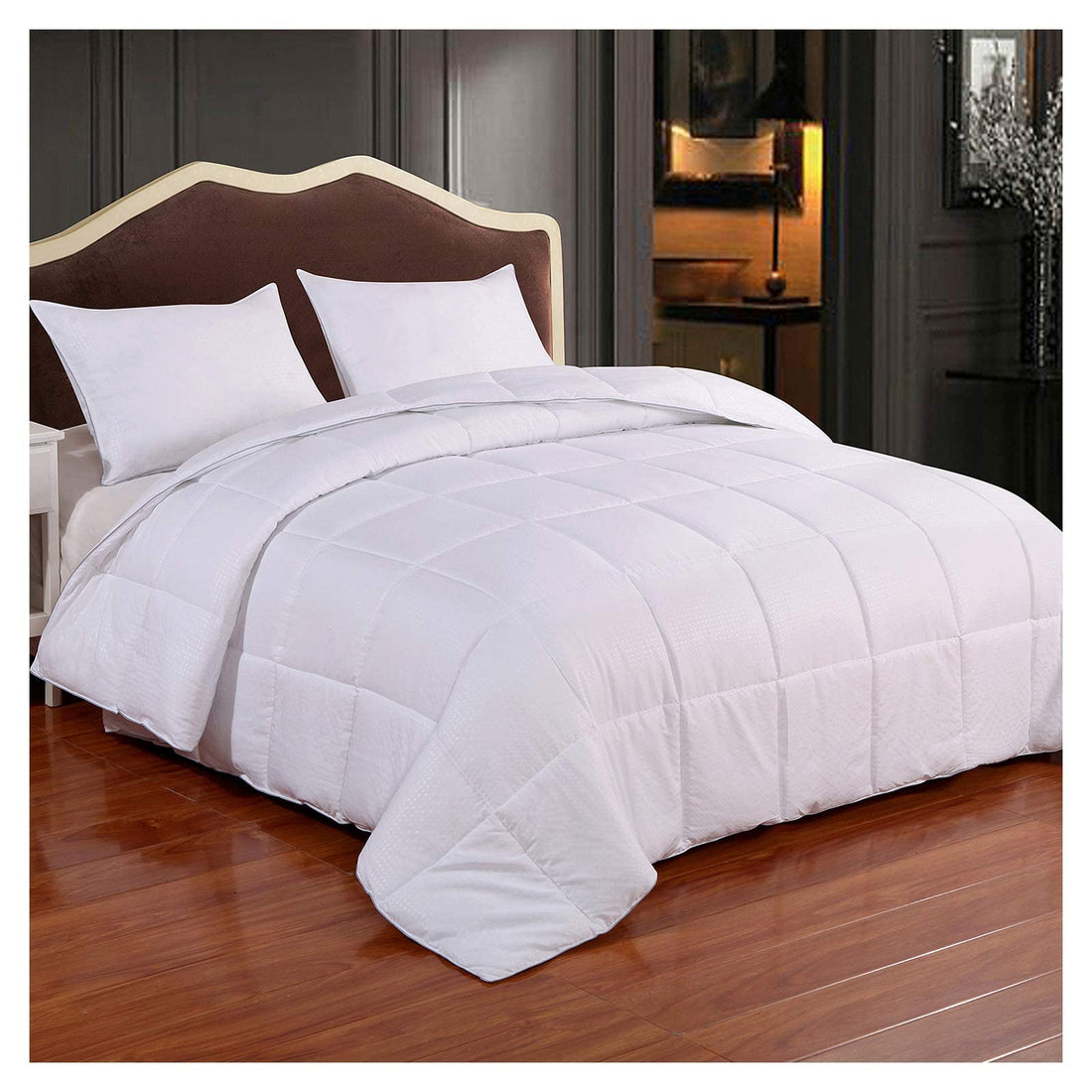 Homelike Moment Queen Comforter – Reversible Grey