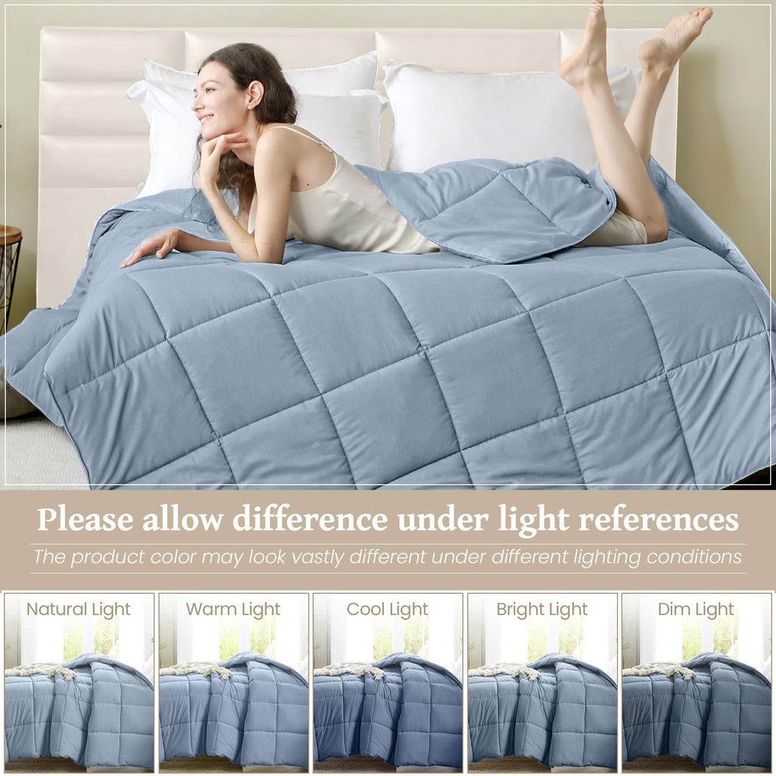 Homelike Moment Queen Comforter – Reversible Grey