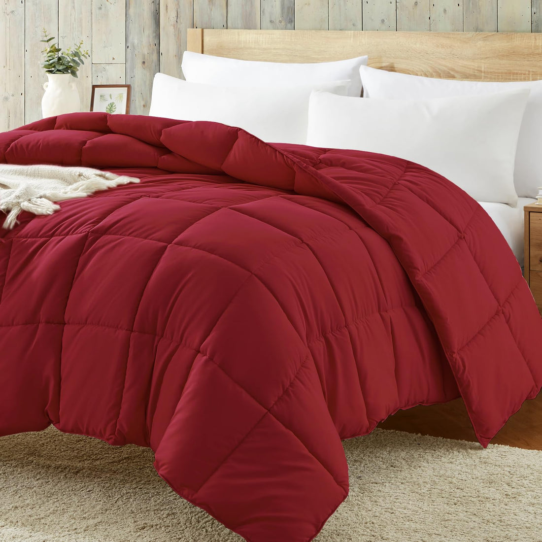 Homelike Moment Queen Comforter – Reversible Grey