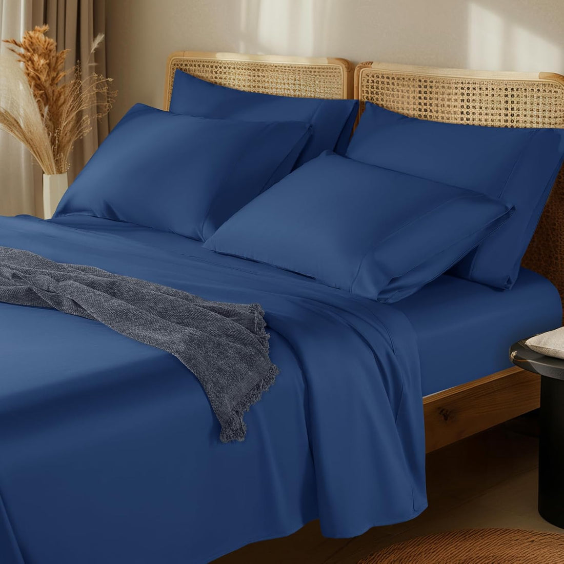 LBRO2M Egyptian Cotton Sheet Set – Queen, White