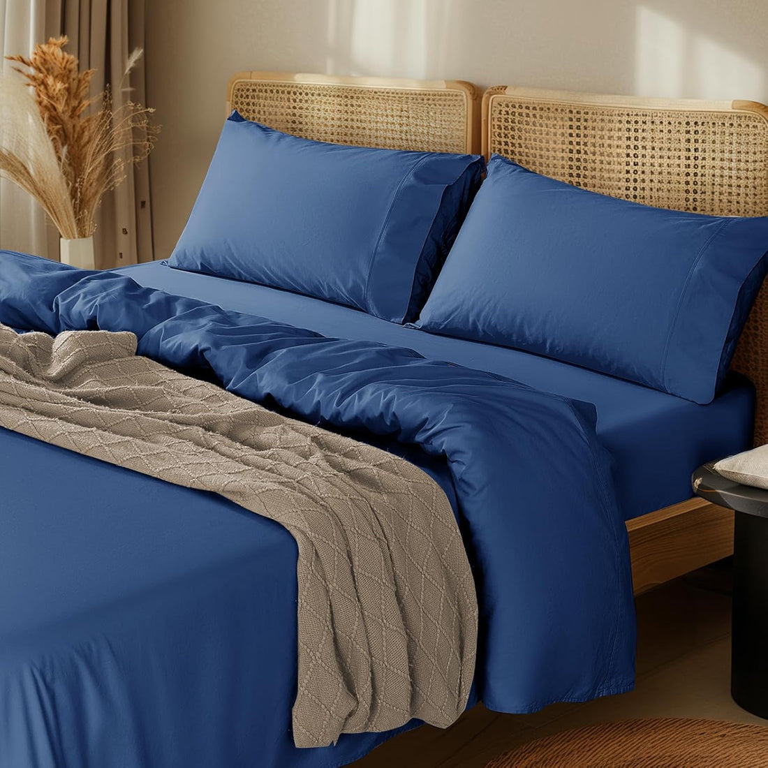 LBRO2M Egyptian Cotton Sheet Set – Queen, White