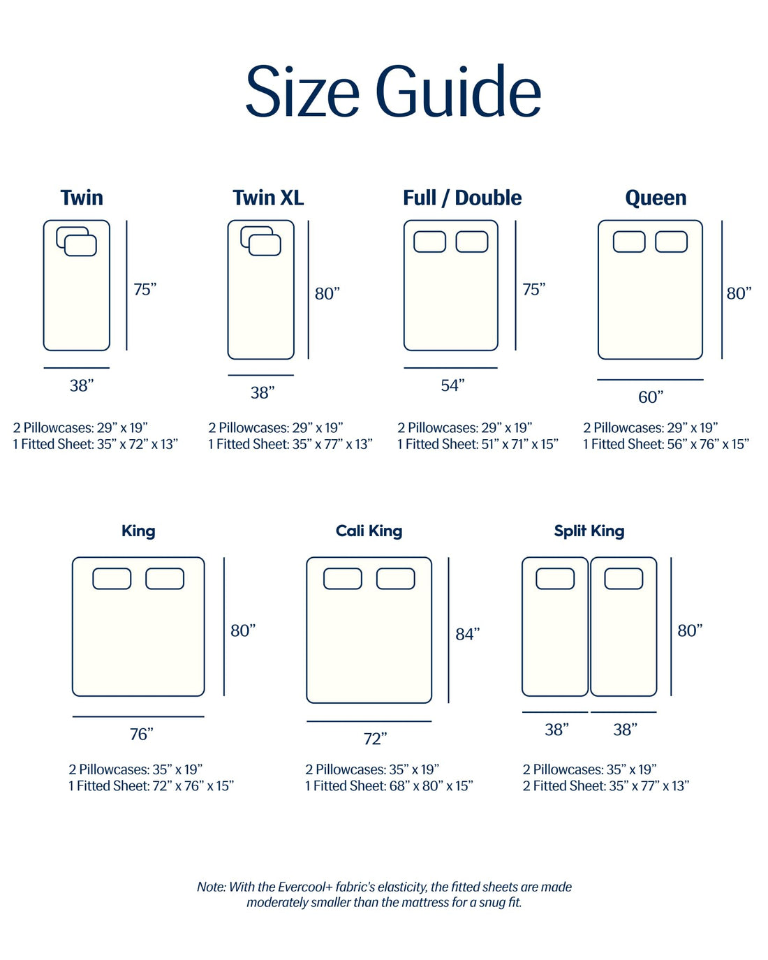 REST Evercool+ Starter Sheet Set – King, Blue