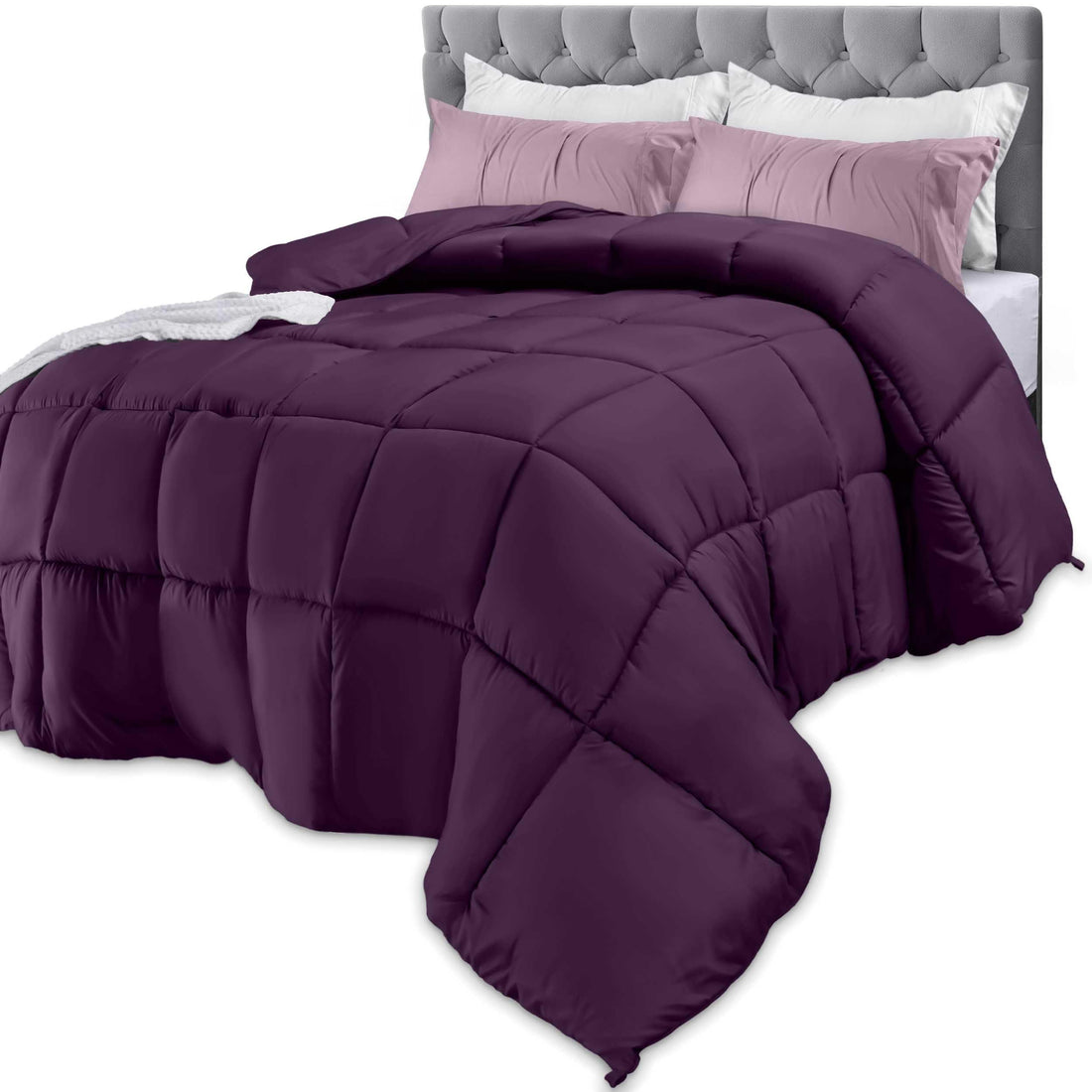 Utopia Queen Comforter – White Down Alternative