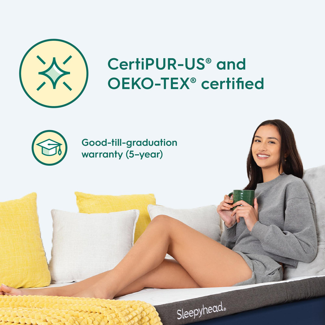 Sleepyhead 3" Memory Foam Topper – Full XL