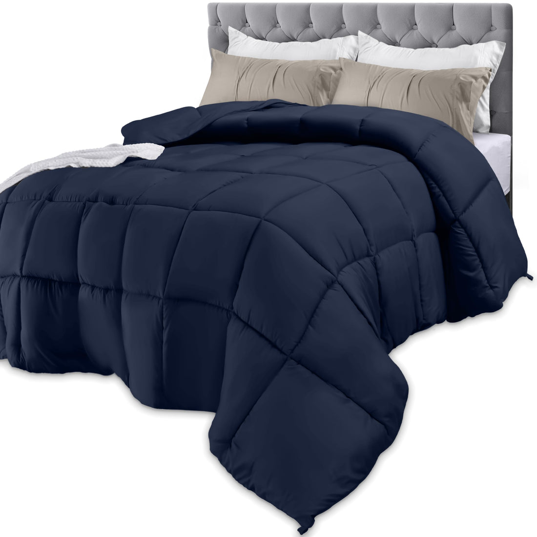 Utopia Queen Comforter – White Down Alternative