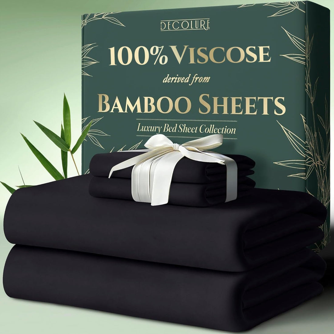 DECOLURE Bamboo Sheet Set – King, Cooling Taupe