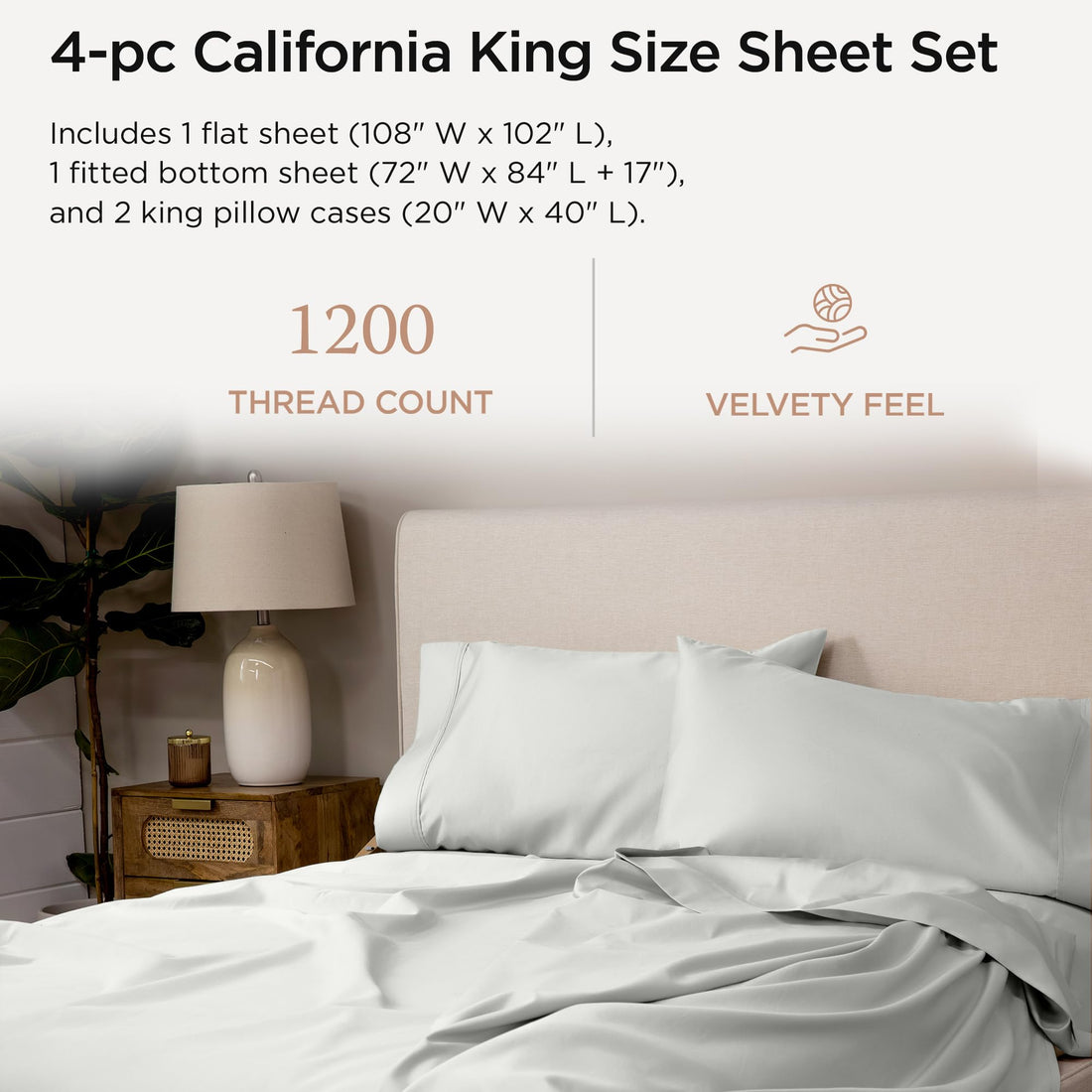 Threadmill Supima Cotton Sheet Set – Queen, White