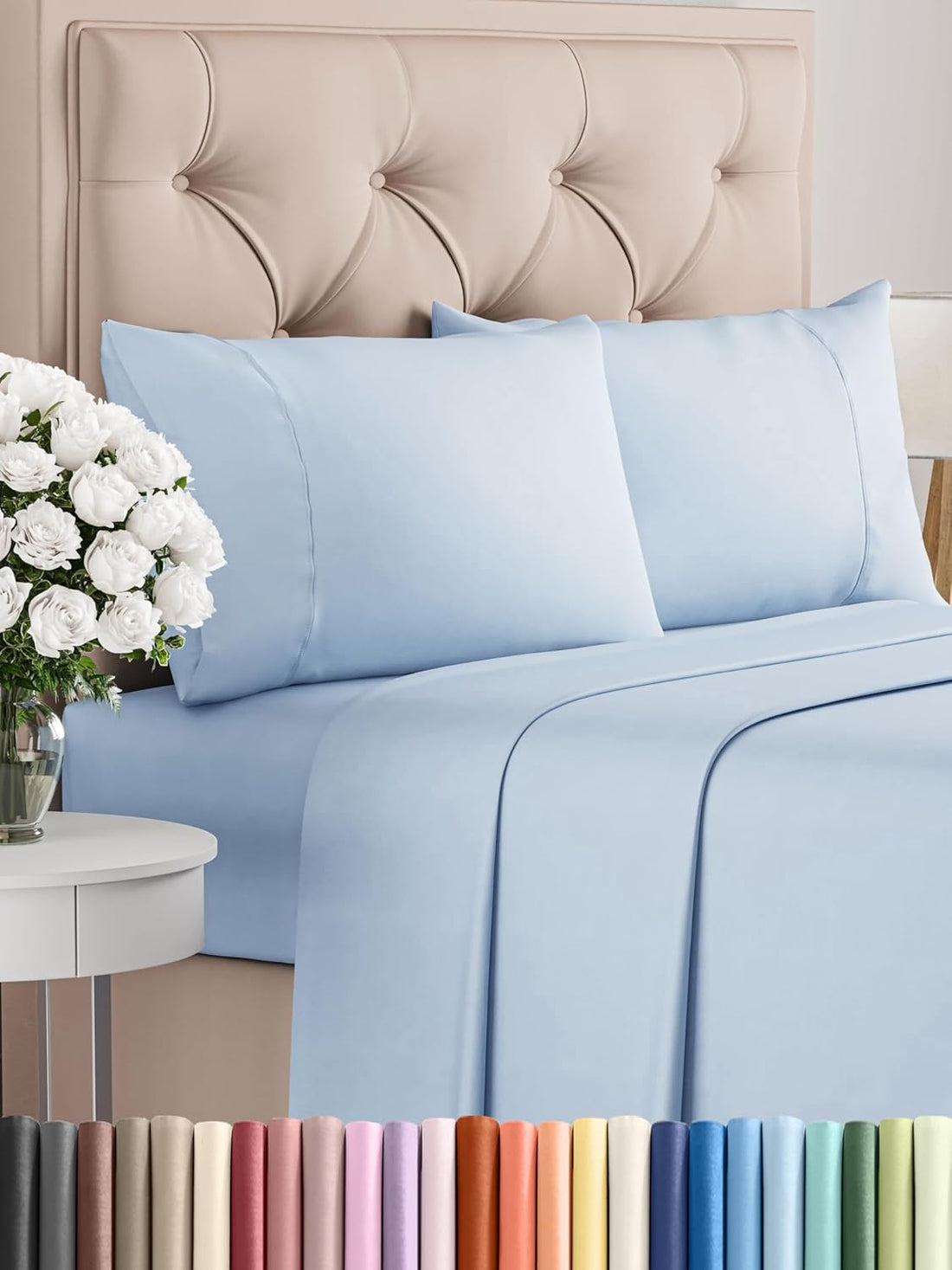 Queen 6PC Ultra Soft Sheet Set – White