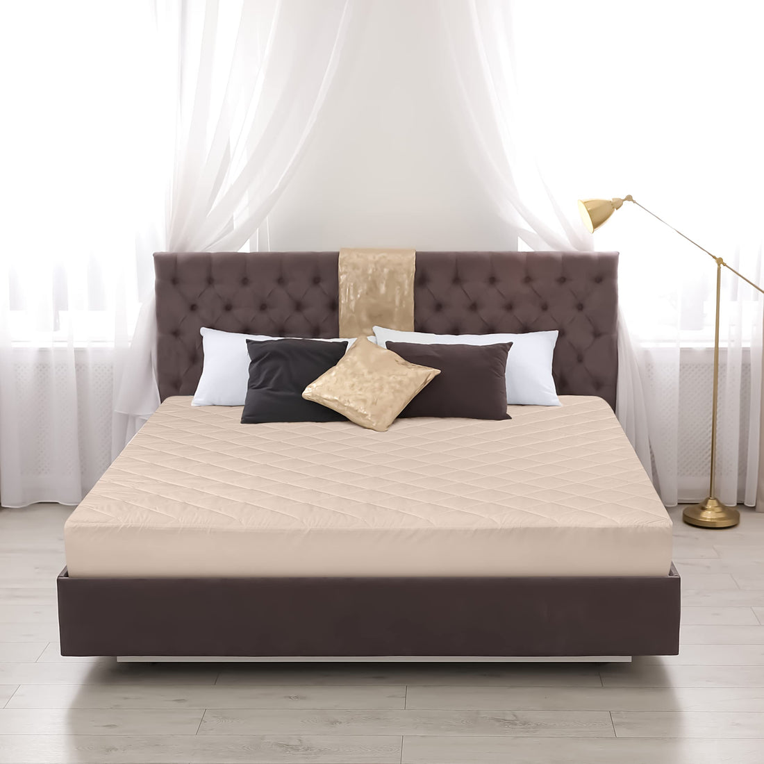 Utopia Quilted Mattress Pad – Queen, White