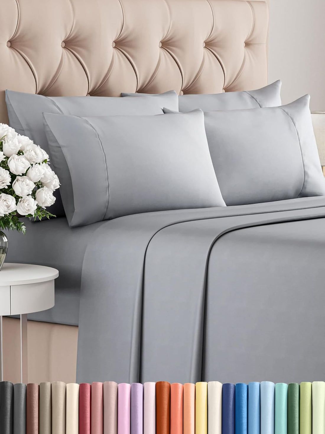 Queen 6PC Ultra Soft Sheet Set – White