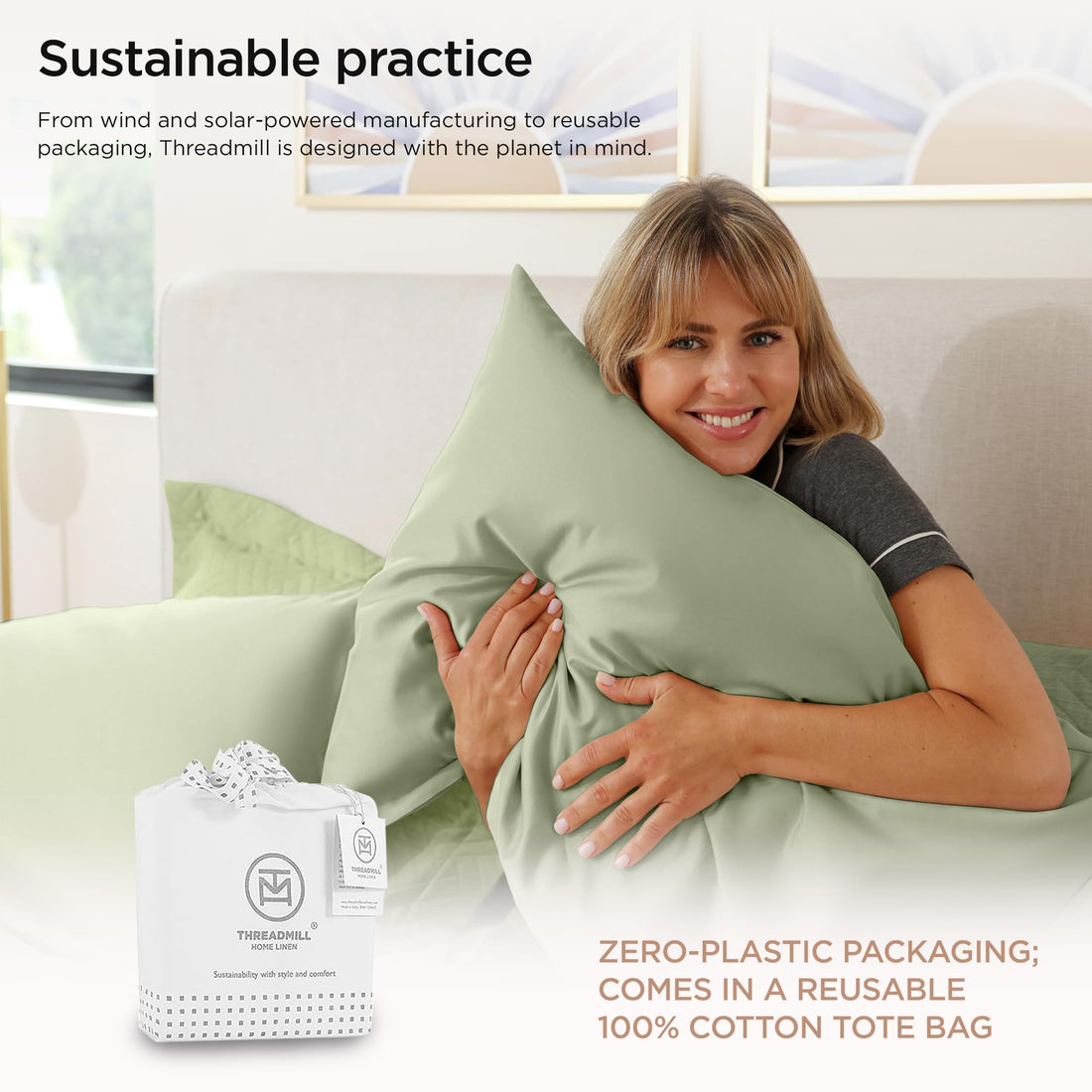Threadmill Supima Cotton Sheet Set – King, White