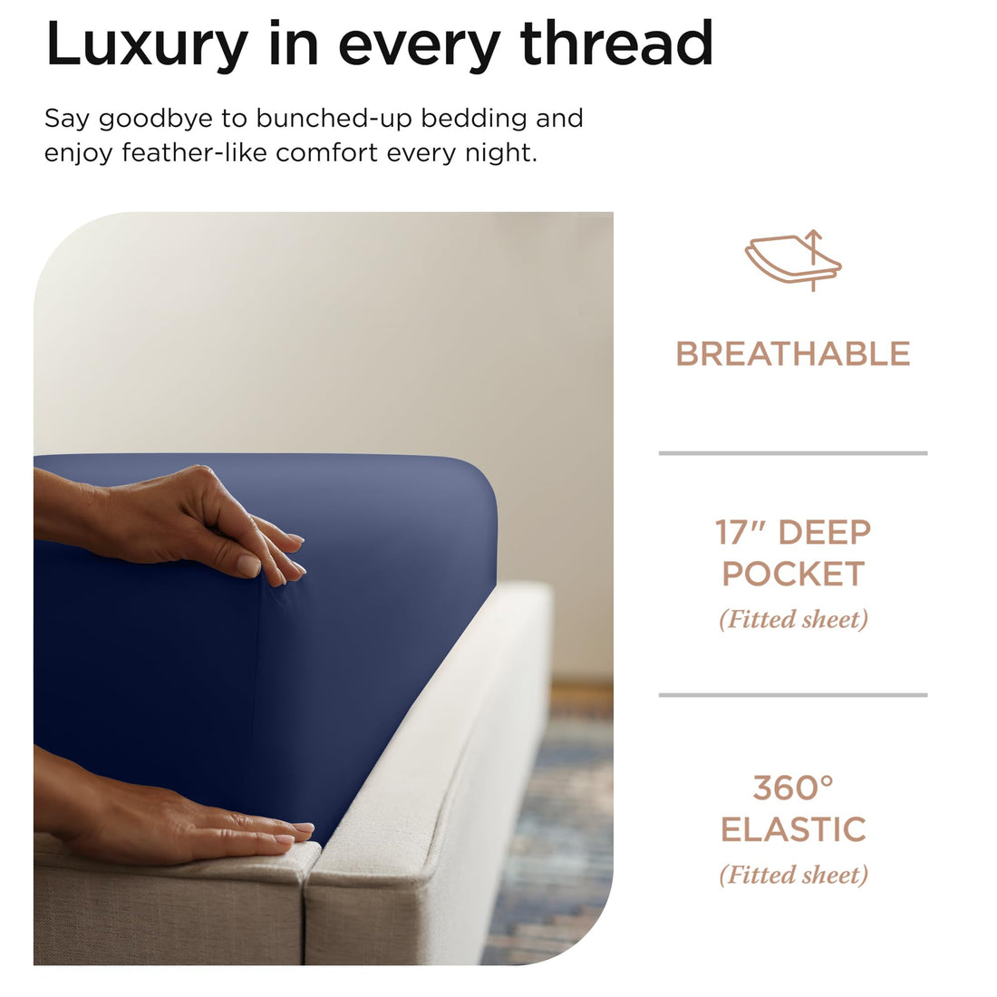 Threadmill Supima Cotton Sheet Set – Queen, White