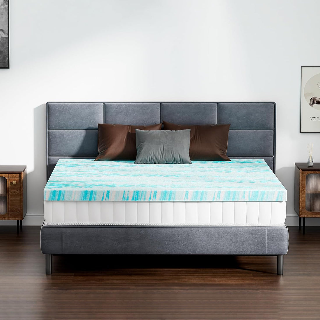 DUMOS Twin Memory Foam Topper – 2"