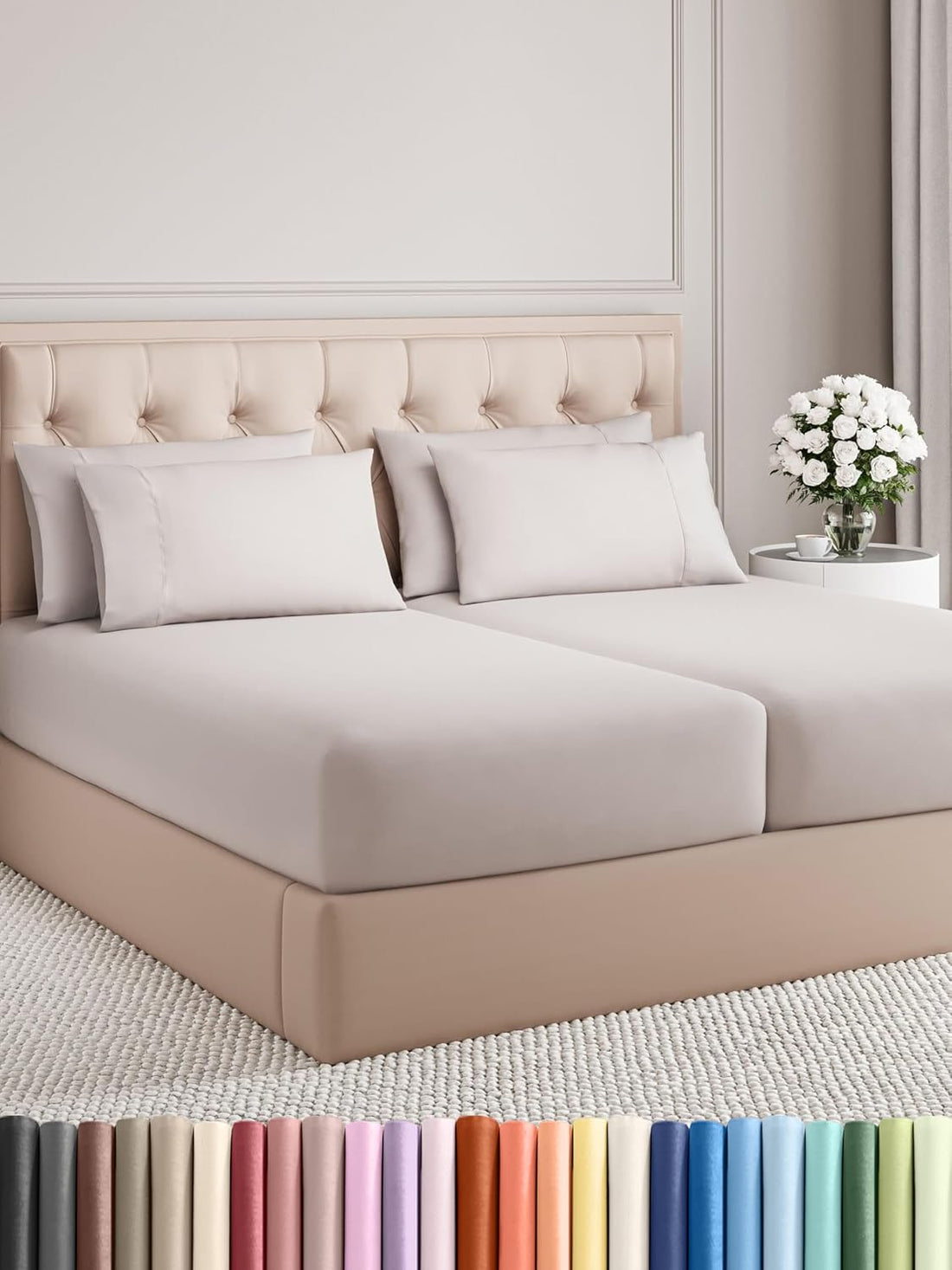 Queen 6PC Ultra Soft Sheet Set – White