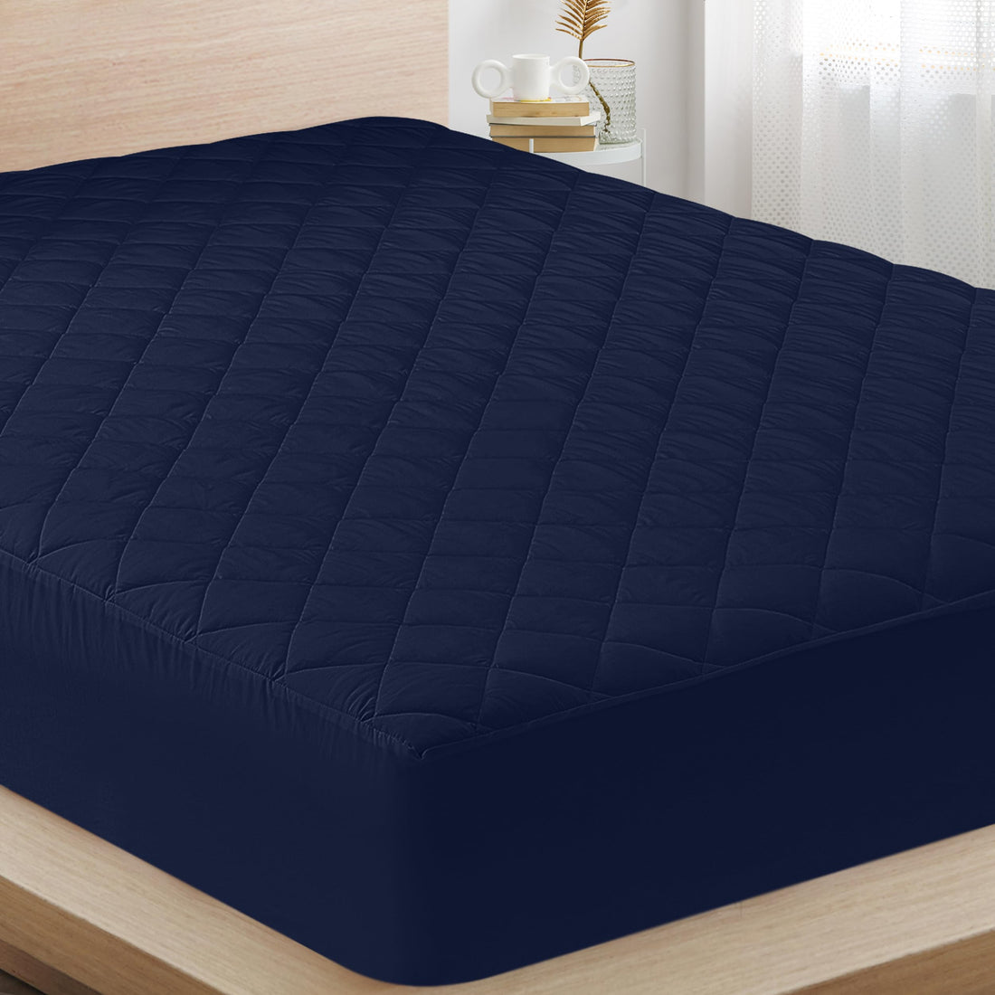 Utopia Quilted Mattress Pad – Queen, White