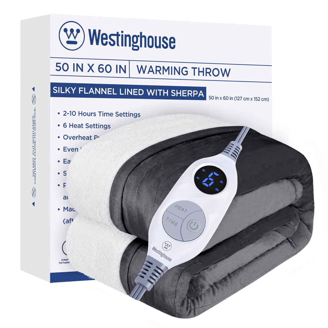 Westinghouse King Electric Blanket – Charcoal