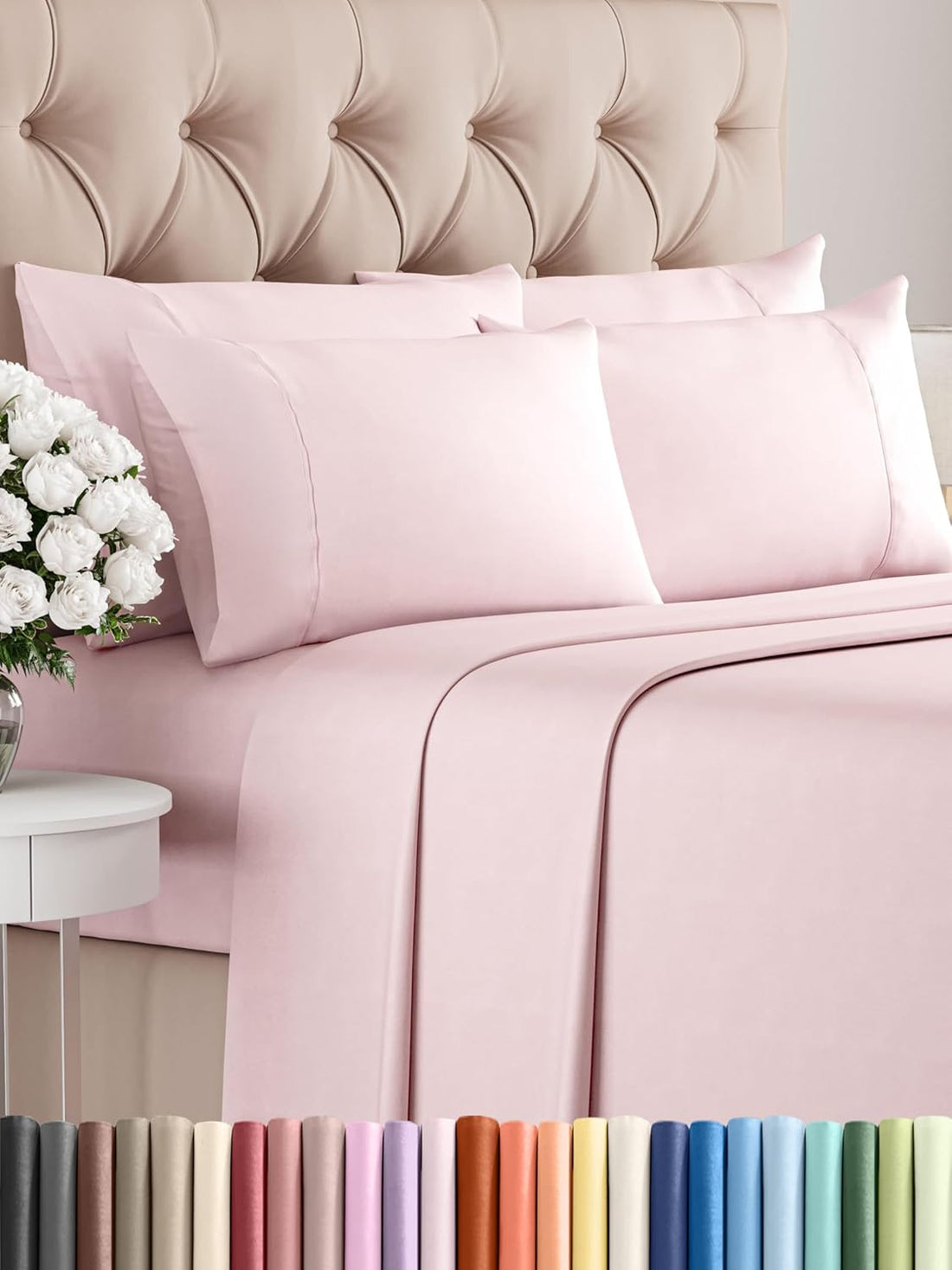Queen 6PC Ultra Soft Sheet Set – White