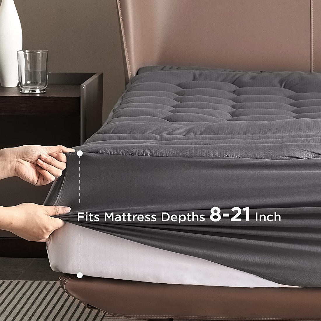 Bedsure Twin XL Mattress Pad – White