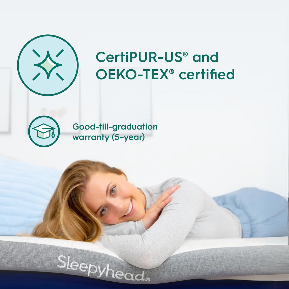Sleepyhead 3" Memory Foam Topper – Full XL