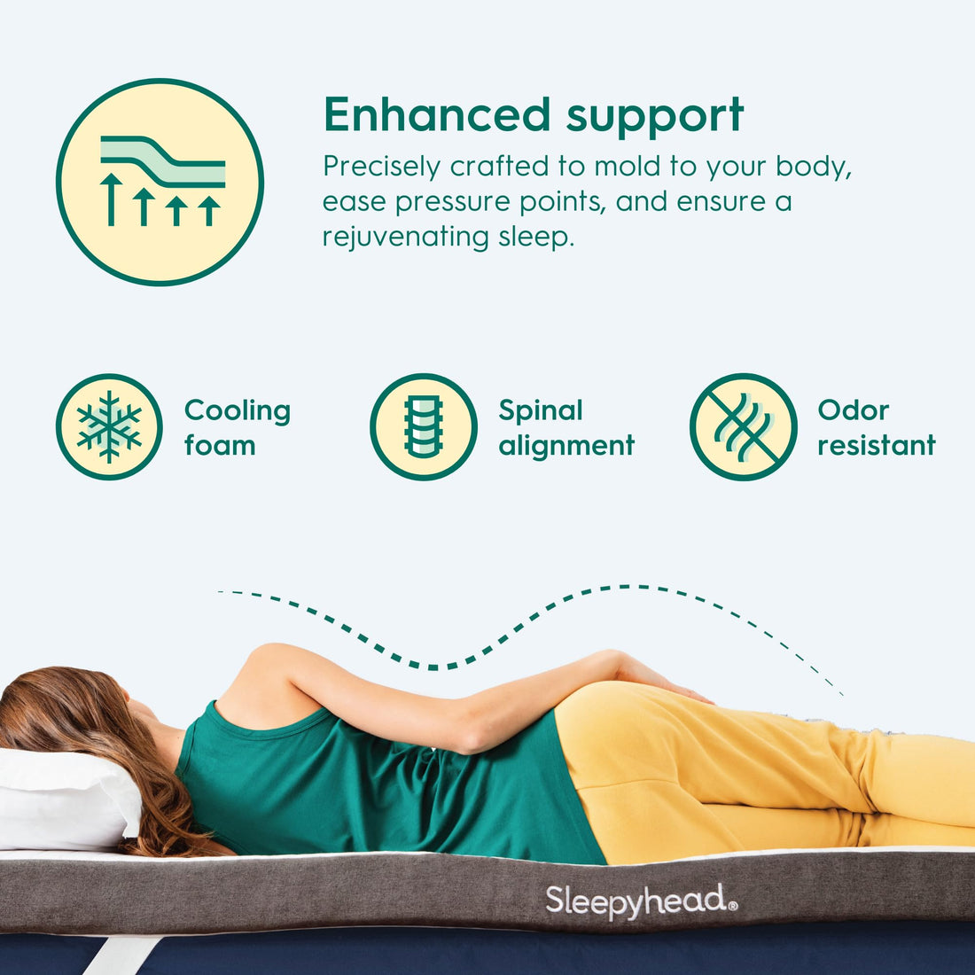 Sleepyhead 3" Memory Foam Topper – Full XL