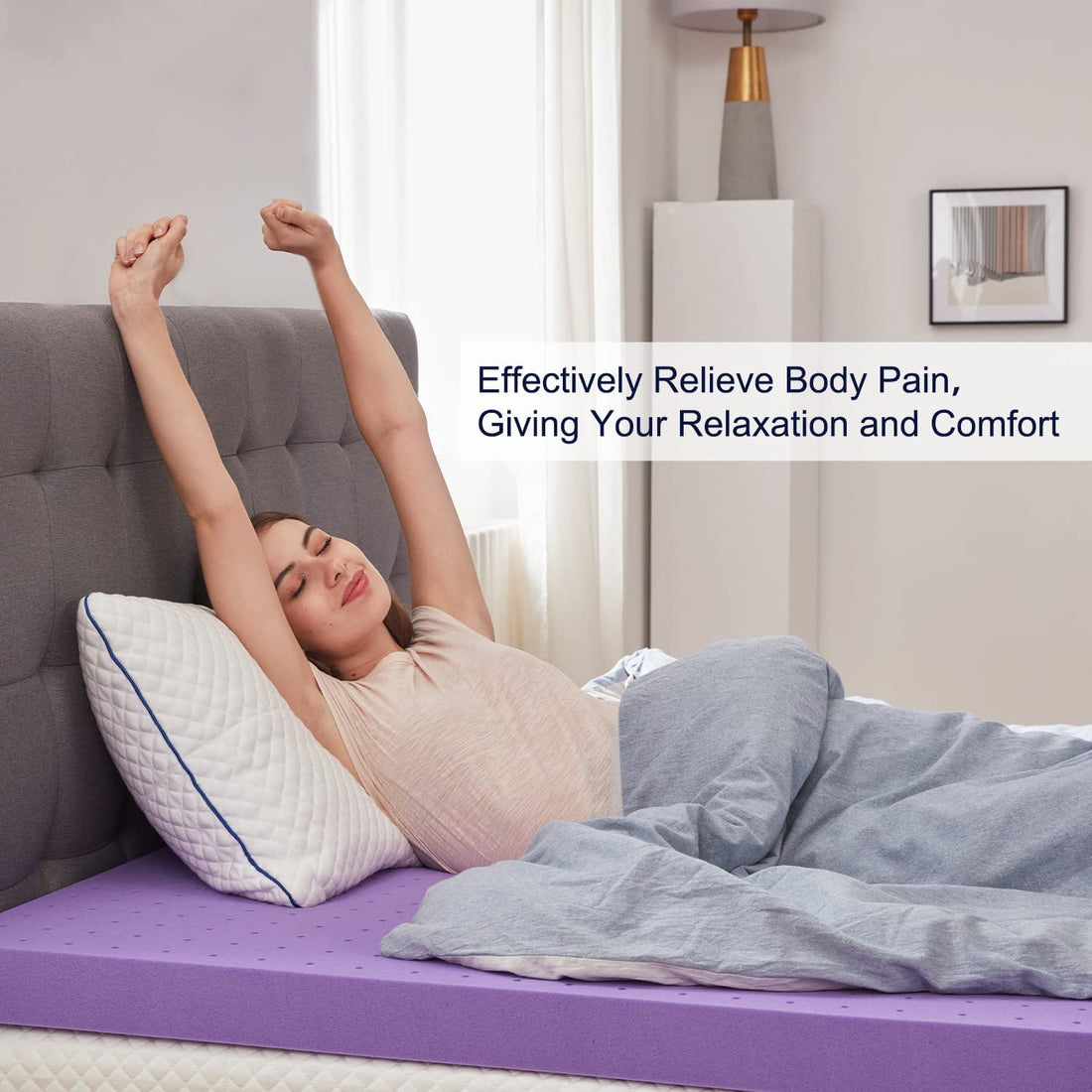 SINWEEK 2" Gel Memory Foam Topper – Twin