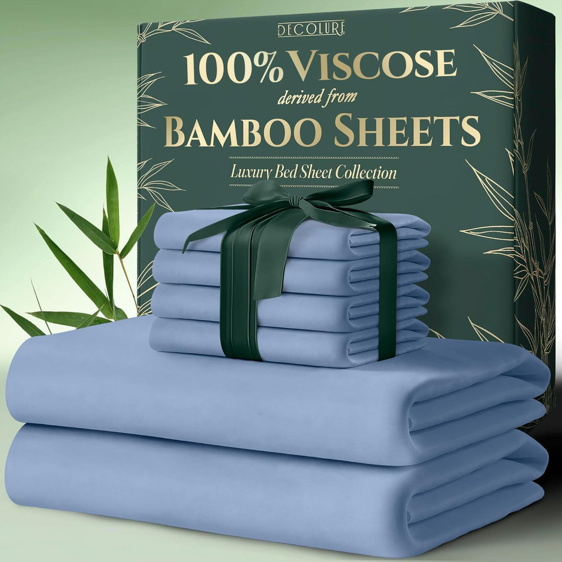 DECOLURE Bamboo Sheet Set – King, Cooling Taupe