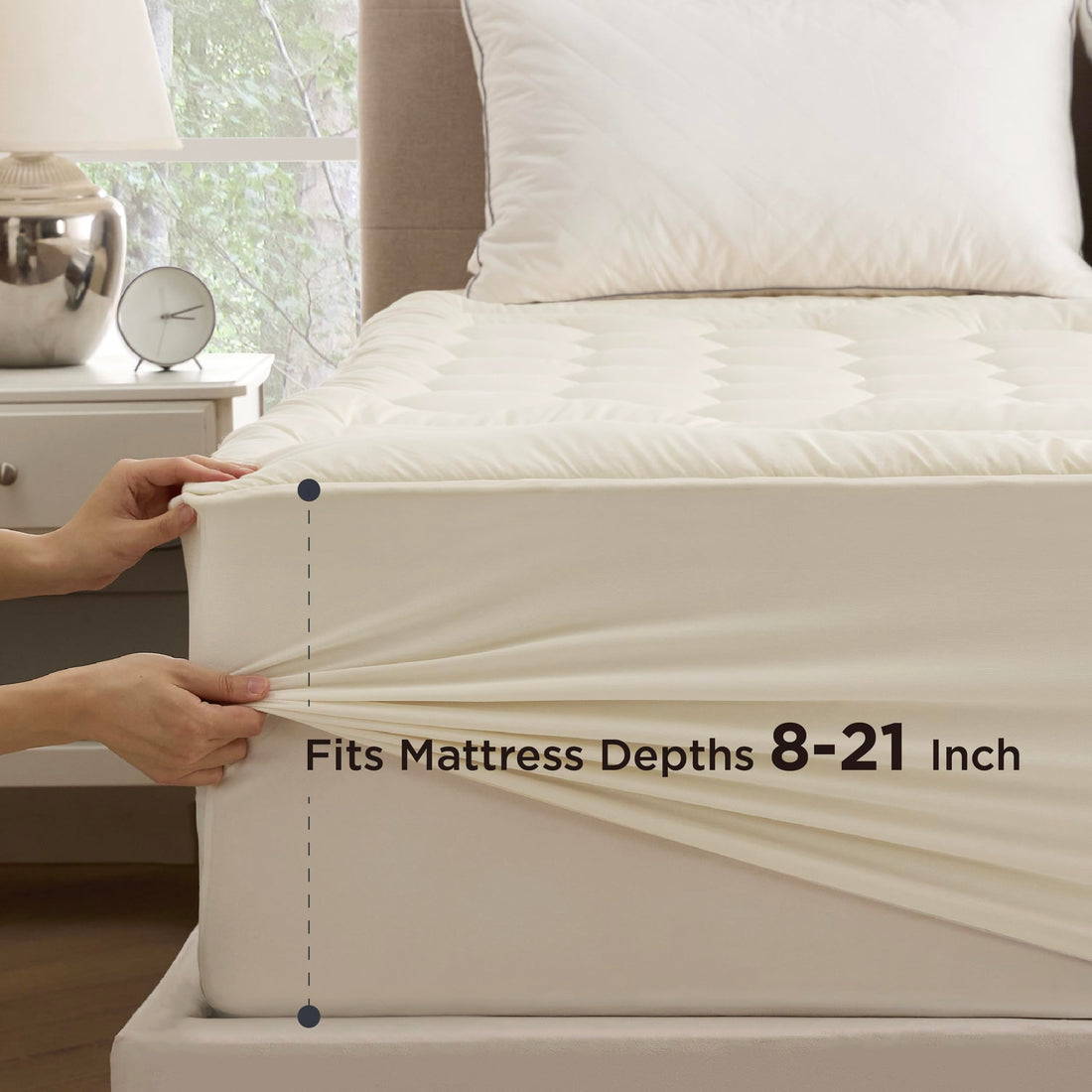 Bedsure Twin XL Mattress Pad – White