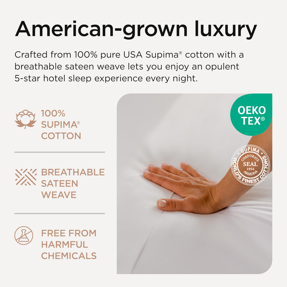 Threadmill Supima Cotton Sheet Set – Queen, White