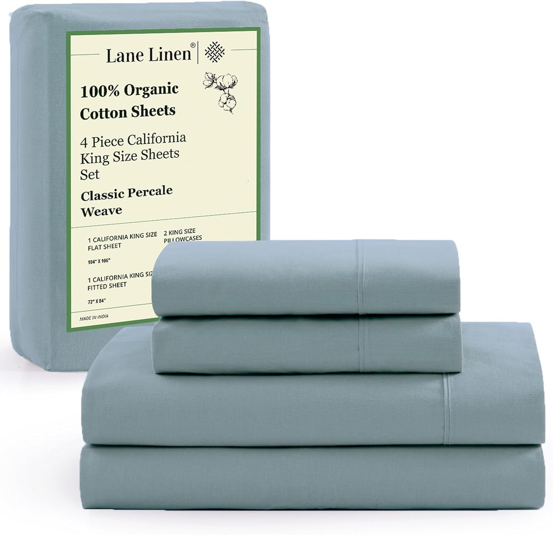 LANE LINEN Queen Organic Sheet Set – White