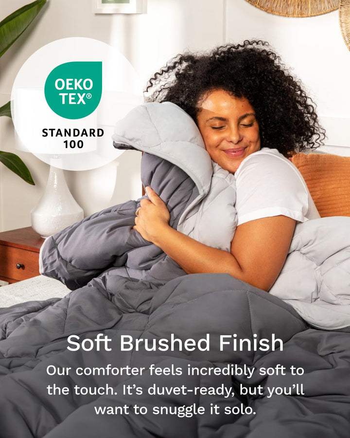 ViscoSoft Microfiber Comforter – Full Gray