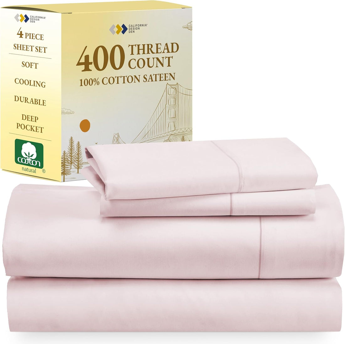 California Design Den Queen Sheets – 400 TC