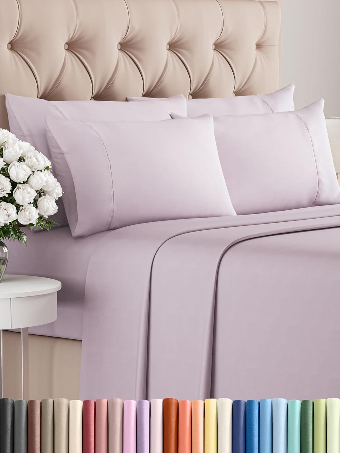 Queen 6PC Ultra Soft Sheet Set – White