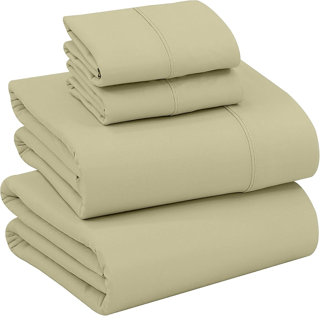 RUVANTI Split King Cotton Sheet Set – Floral, 5PC