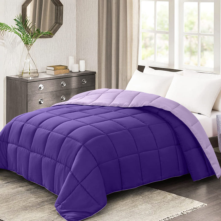 Homelike Moment Queen Comforter – Reversible Grey