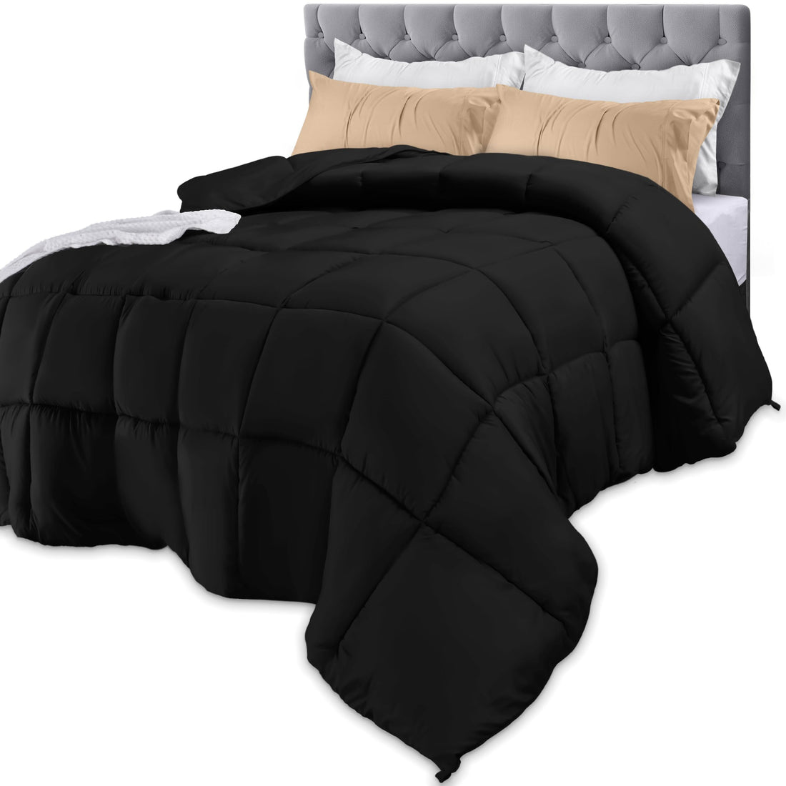 Utopia Queen Comforter – White Down Alternative