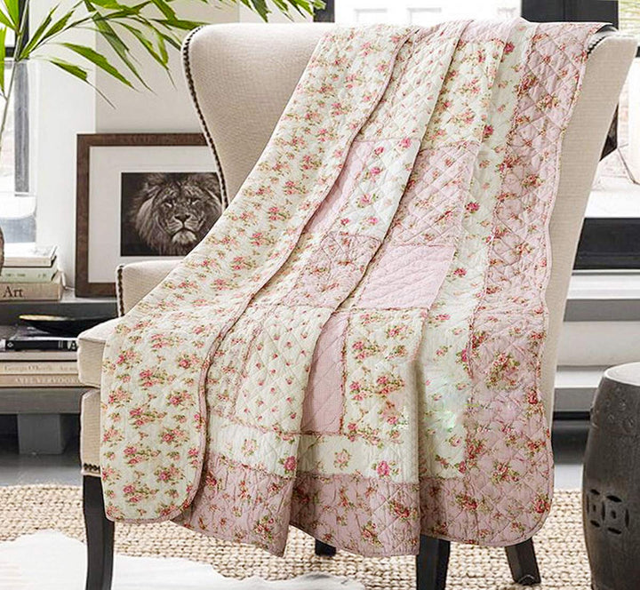 Cozyholy Cotton Quilt – Twin Blue