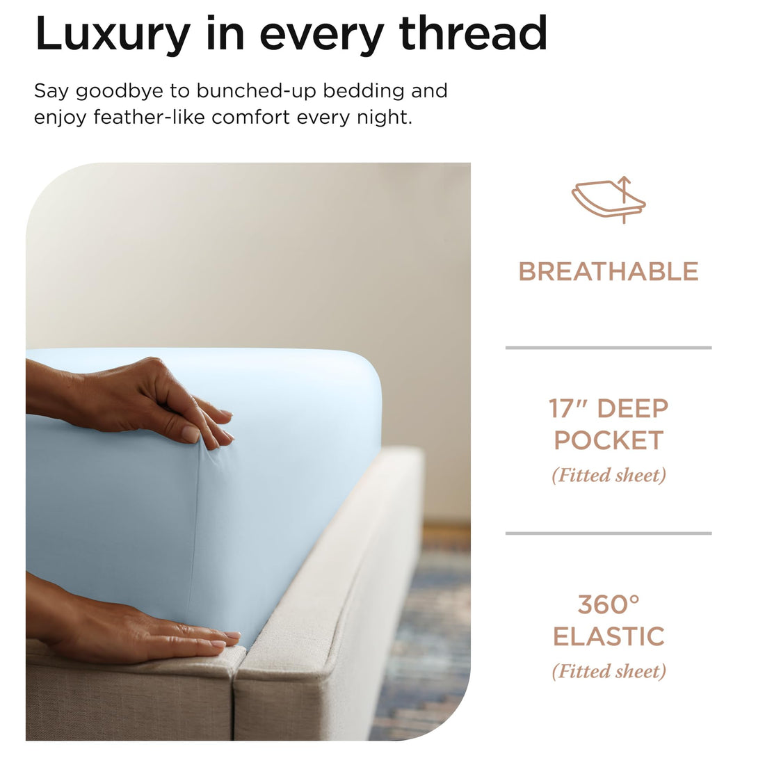 Threadmill Supima Cotton Sheet Set – Queen, White